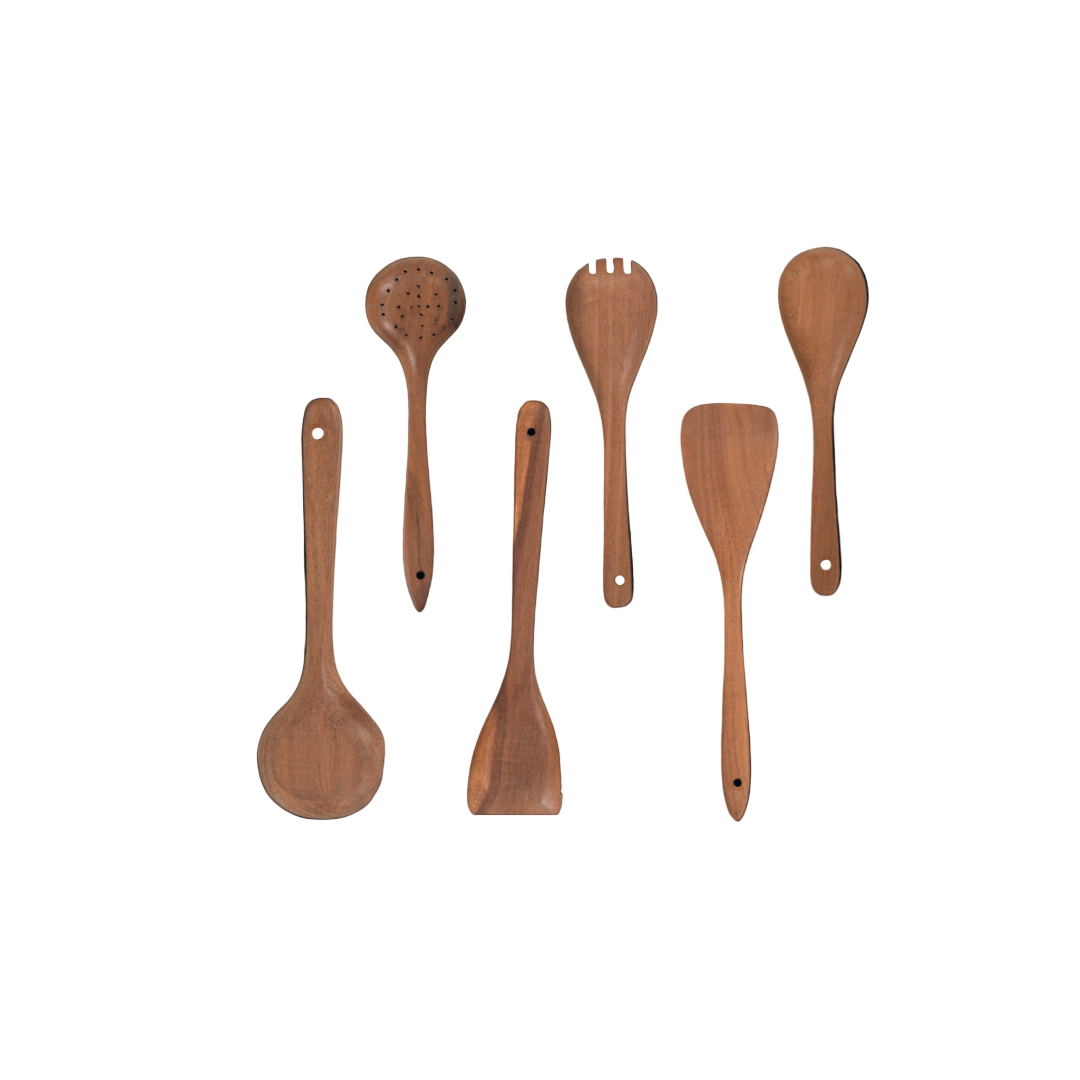 6 PCs Wooden Spoon Set