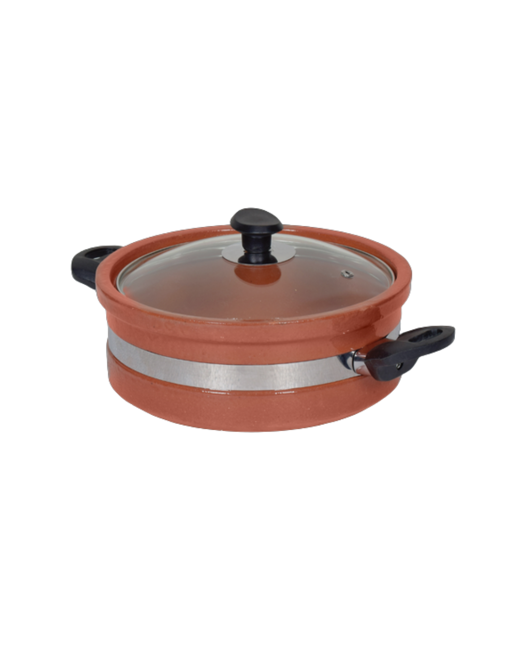 Flat Glazed Clay Karahi
