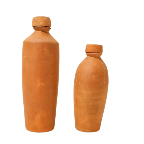 Handmade Clay Water Bottle
