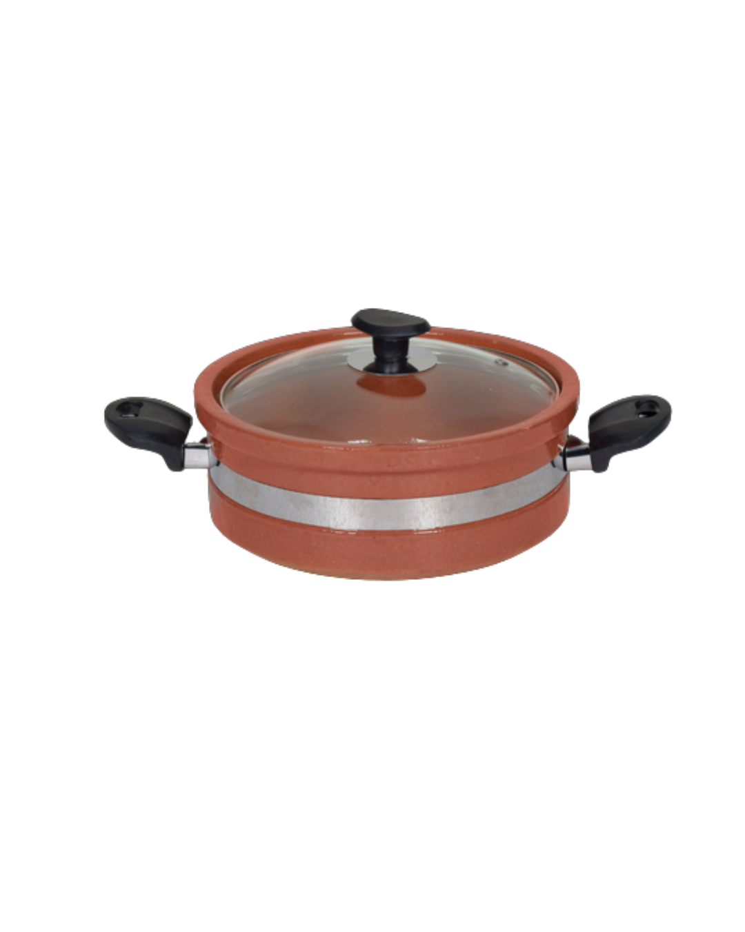 Flat Glazed Clay Karahi