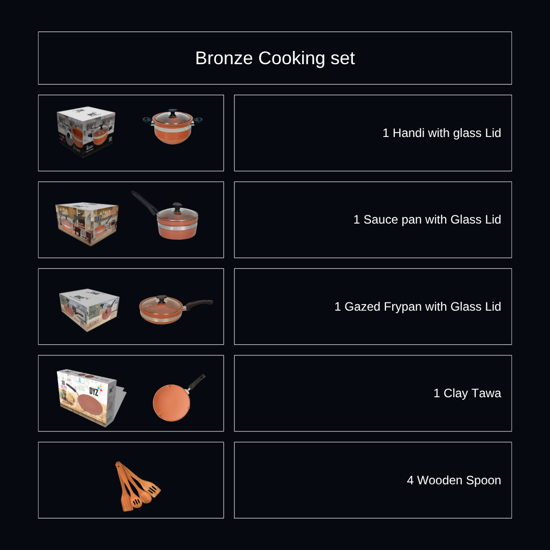 Bronze Cooking Set