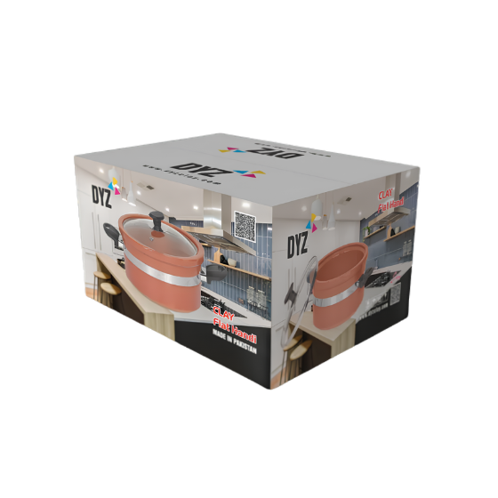 Glazed Clay Handi with Glass Lid - 2.5kg Capacity