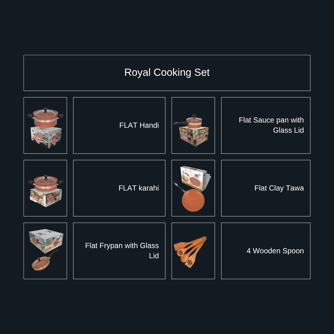 DYZ Clay Royal Cooking Set - Complete Organic Kitchen Bundle