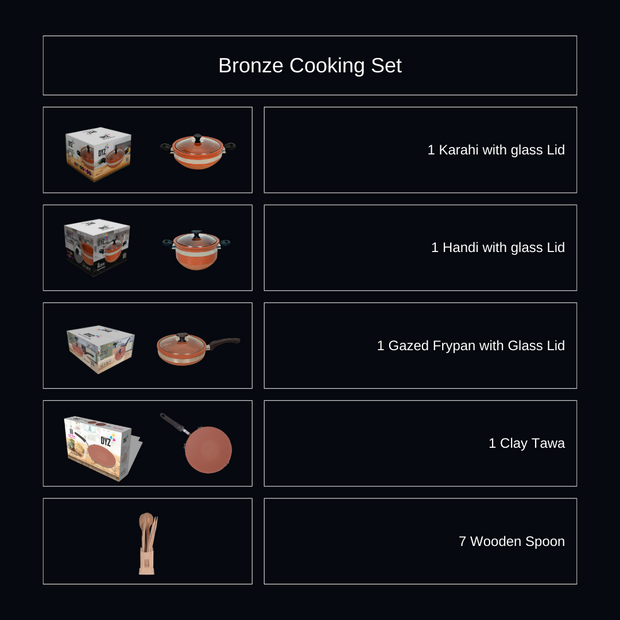 Bronze Cooking Set