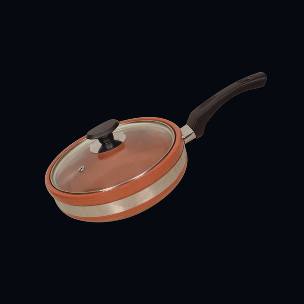Glazed Clay Fry Pan
