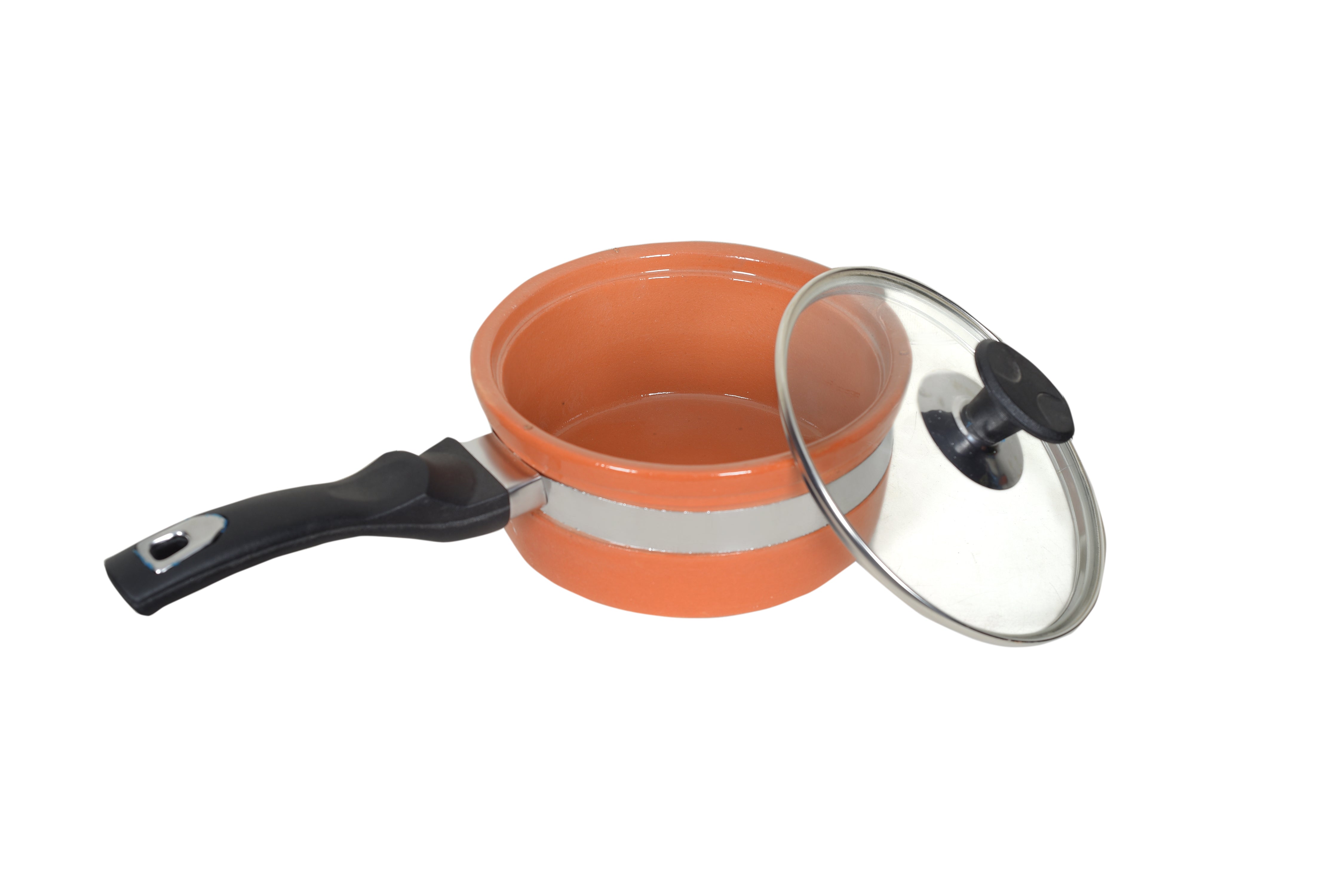 Glazed Clay Saucepan