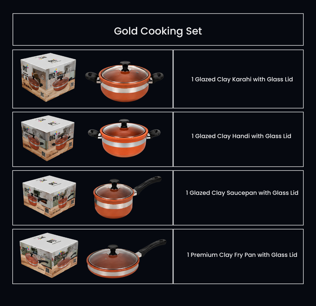 Gold cooking set