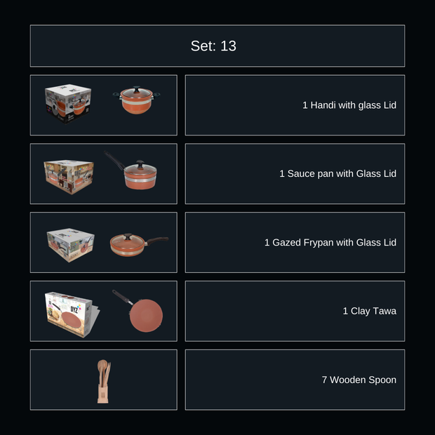 Bronze Cooking Set