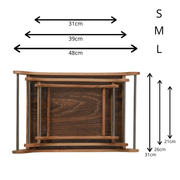 Wooden Serving Tray Set